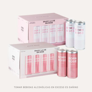 Pack Born Rosé Lata 250ml x24 (12 latas Born Rosé + 12 latas Born Rosé with Bubbles)