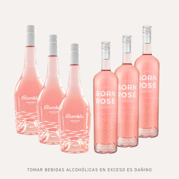 Pack x6 (3 Born Rosé + 3 Born Rosé Rambla)